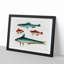 Two Brown and Green Fish - Picture Frame Painting Print-55777505-55777512