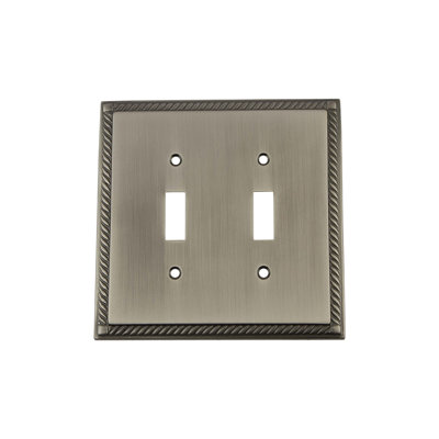 Rope 2-Gang Toggle Light Switch Wall Plate