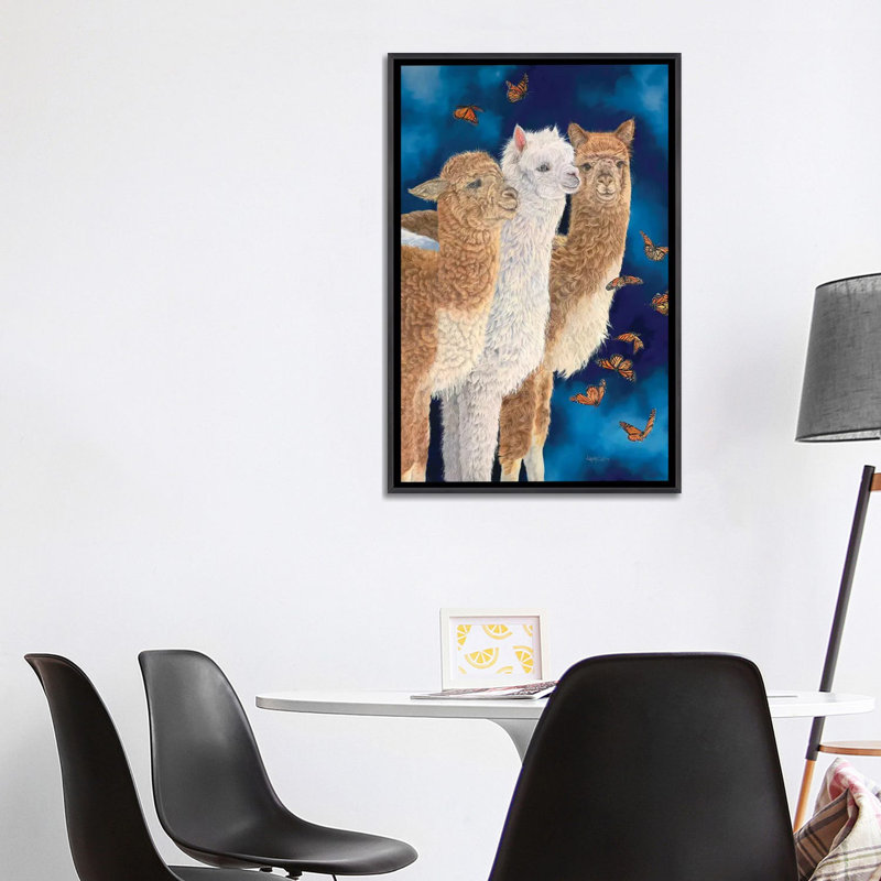 «Midnight Ballet» par Laura Curtin - impression d'art graphique, H 40 po x l 26 po x P 1,5 po, Toile avec cadre noir patiné