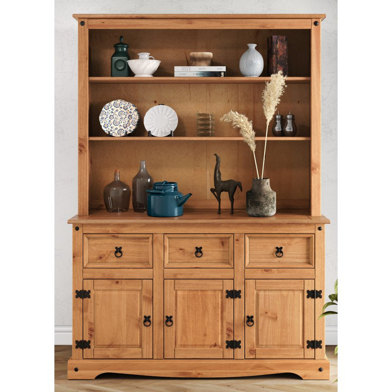 Tess 125cm Sideboard with Bar Hutch, Brown