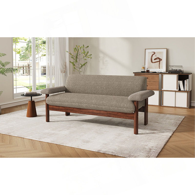 Canapé 2 places avec causeuse Modern, Brown