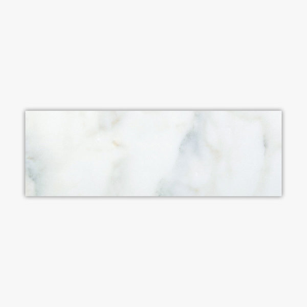Calacatta 4" x 12" Marble Singular Subway Wall & Floor Tile