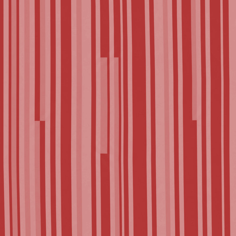 Tapis de bain à rayures verticales, L 24 po x L 17 po, Rouge foncé / rouge moyen
