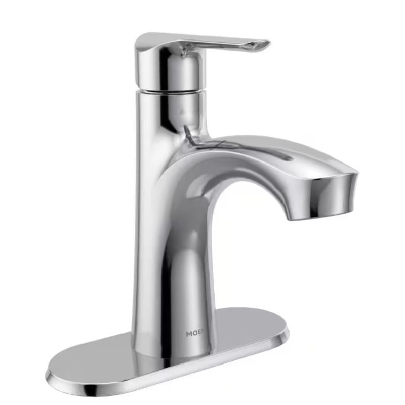 Moen Findlay Single-Handle Single-Hole Bathroom Faucet in Chrome