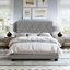 Diamond Linen Upholstered Platform Bed Frame with Adjustable Headboard - Boyd Sleep-1427847244-1427847254