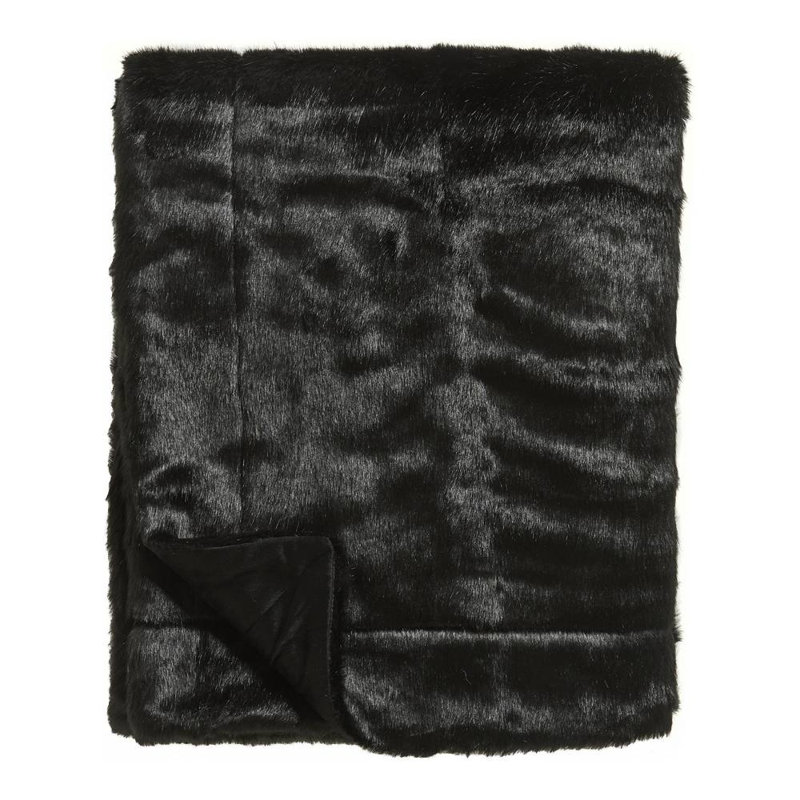 Aries Throw Blanket, Black