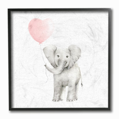 «Kepler Baby Elephant Ballon», impression en rose
