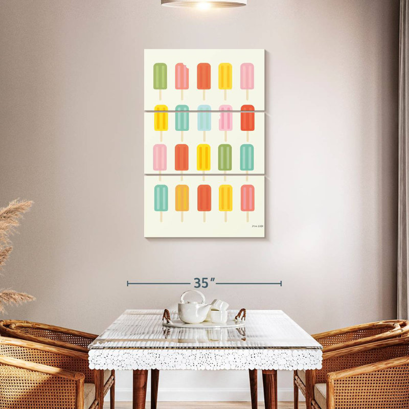 Yarlin Colorful Popsicles, 45" H x 28" W