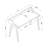 Home Office Workstation With Grounded Outlet And Entry Writing Table Power Socket