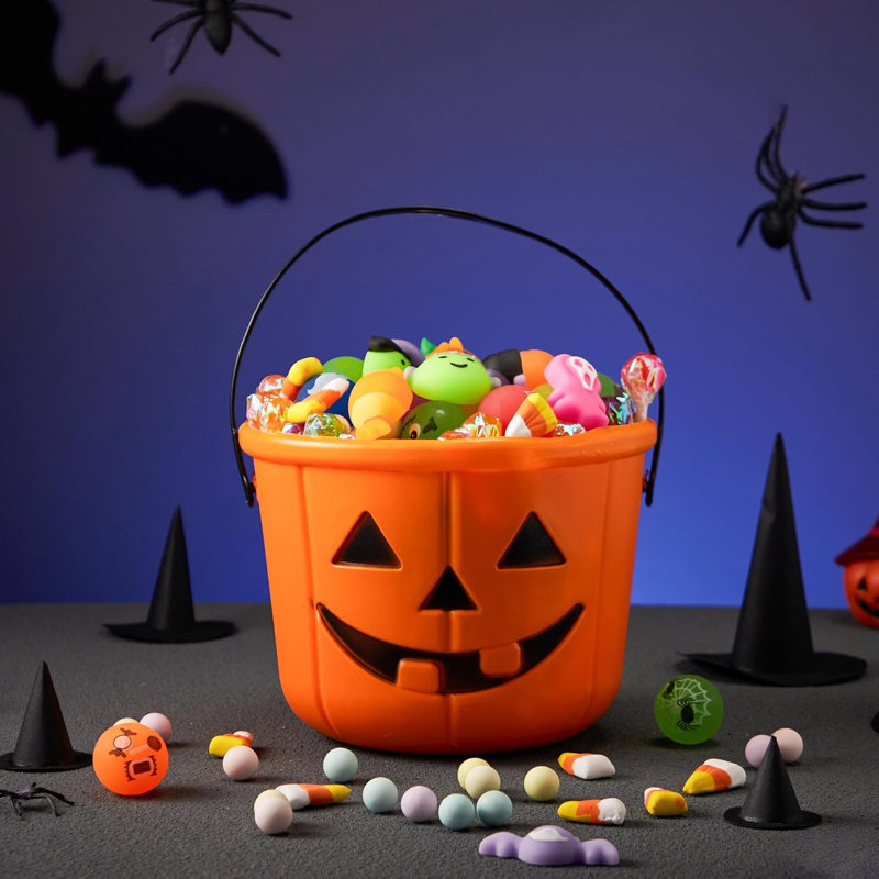 6 seaux de citrouille d'Halloween