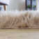 Round Marciana Faux Sheepskin Area Rug with Non-Slip Backing