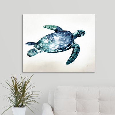 « sea tortue », peinture sur toile