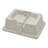 Wenty 14'' White Ceramic Rectangular Bathroom Sink