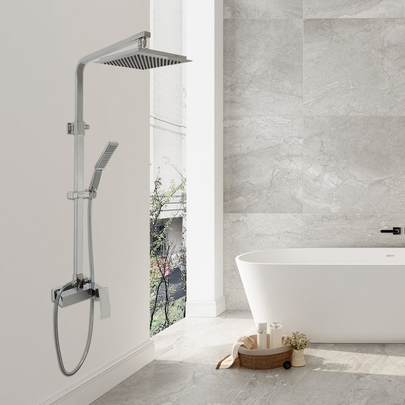 Système de douche avec valve brute