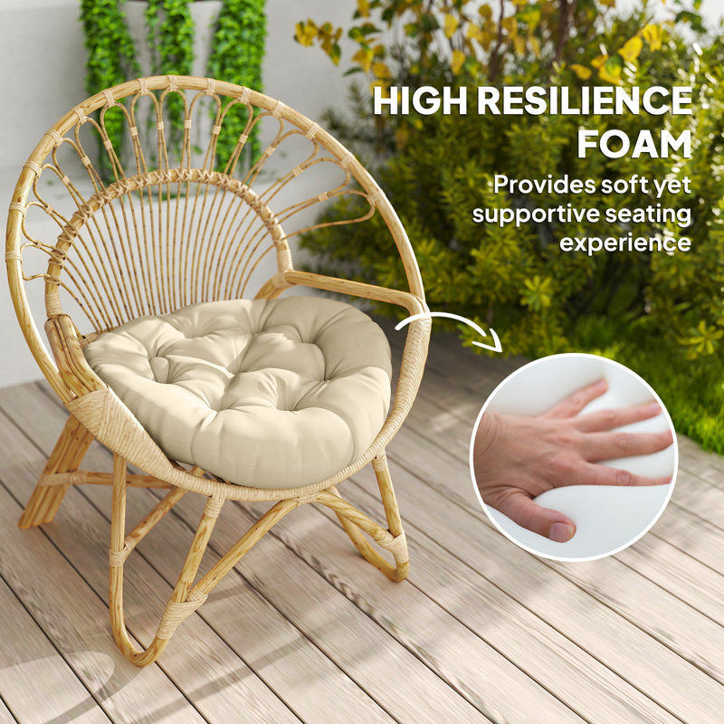 Outdoor Seat Cushion Set, Beige