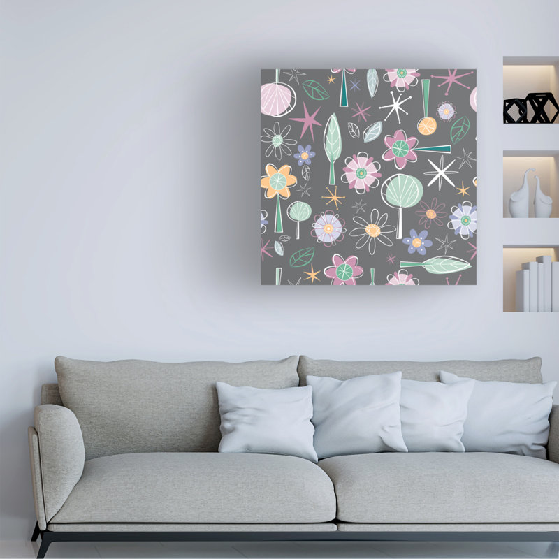 Œuvre d'art sur toile gris Fiona Stokes-Gilbert, H 24 po x l 24 po