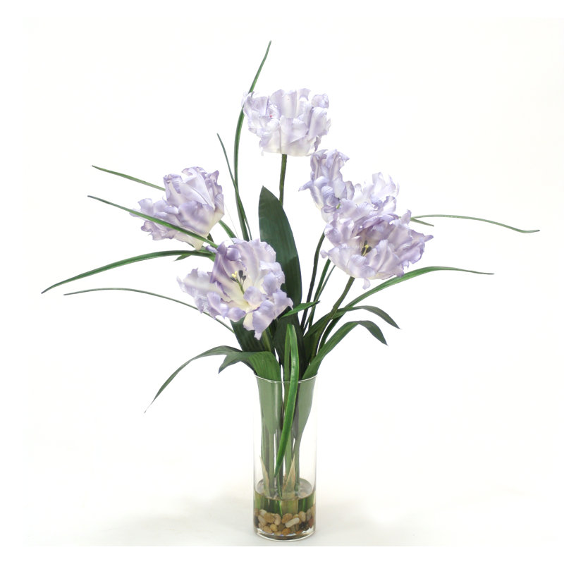 Arrangement floral à tulipes en vase