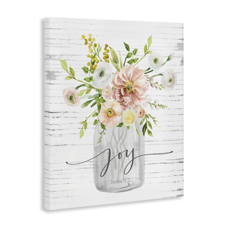 Art mural sur toile Joy Mixed Bouquet, H 30 po x l 24 po