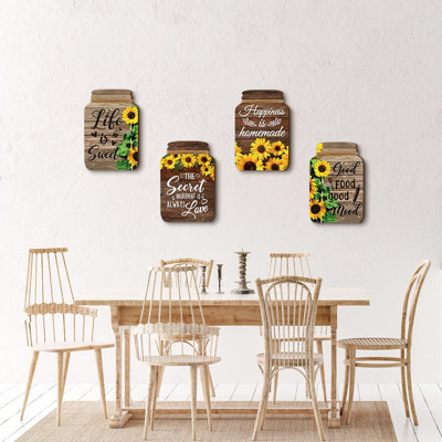 Ensemble de 4 panneaux en bois Mason