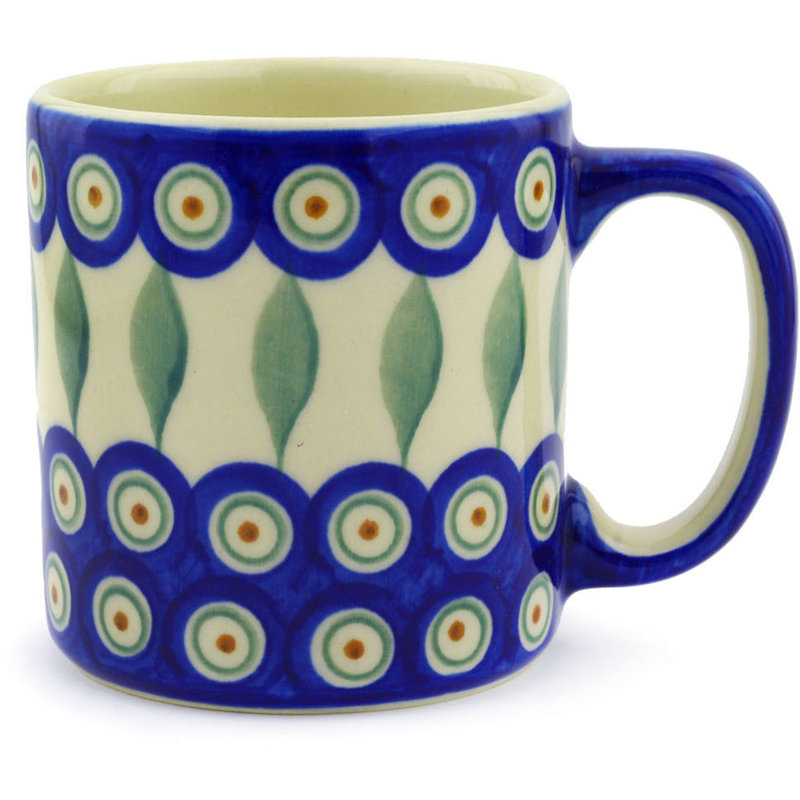Peacock Stoneware Coffee Mug