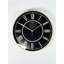 Horloge murale élégante élégante en or, 13,8 pouces de diamètre | Couvercle en verre véritable, 1,8 po d'épaisseur | Cadre 100% plastique durable | Décoration élégante pour le salon, la chambre à coucher et le bureau, design intemporel-105528317-128766139