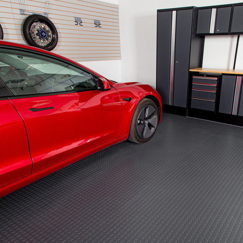 Rouleau de plancher de garage G-Floor, 10 pi x 24 pi, Gris ardoise