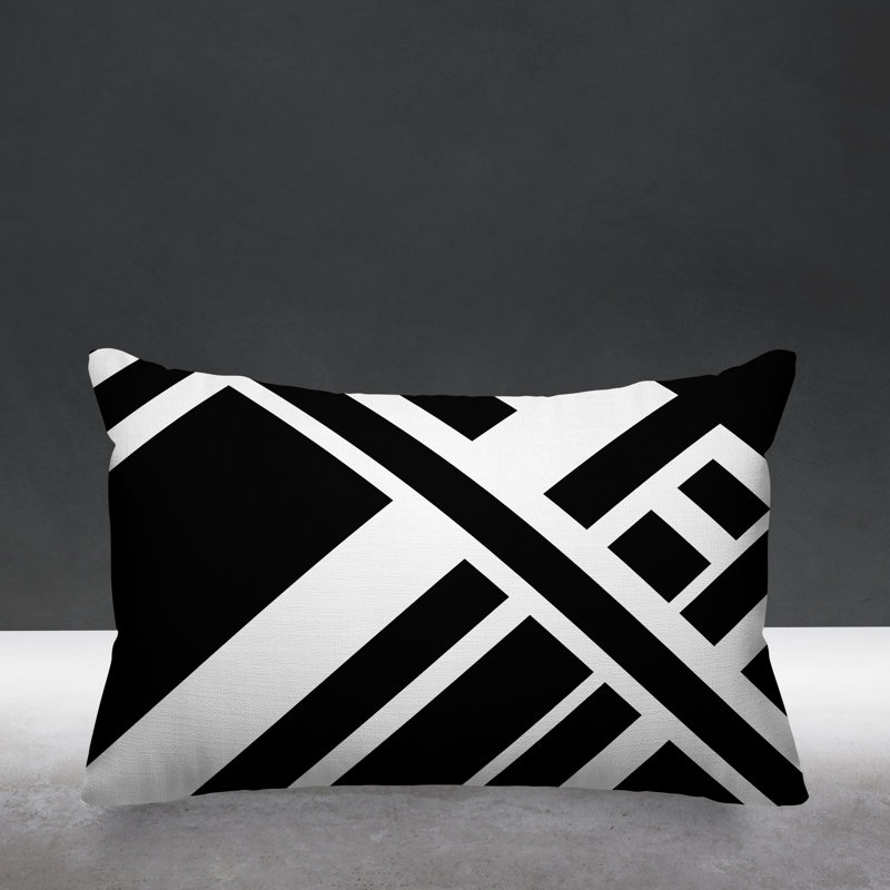 Coussin décoratif intérieur / extérieur Tranter, Noir