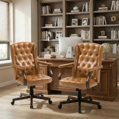 Fauteuil de direction ergonomique avec dossier à oreilles pour bureau personnel