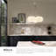 Bolla 17-in Gold dimmable LED Chandelier-781256398