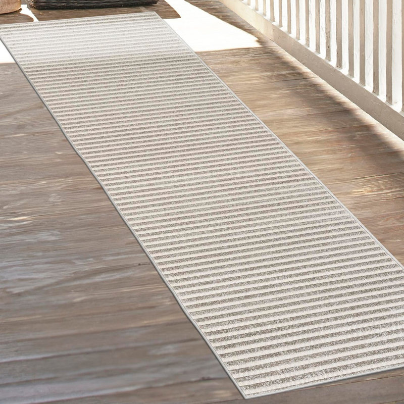 Sabrina Soto Stripes Indoor/Outdoor Rug, Runner 2'7" x 12'
