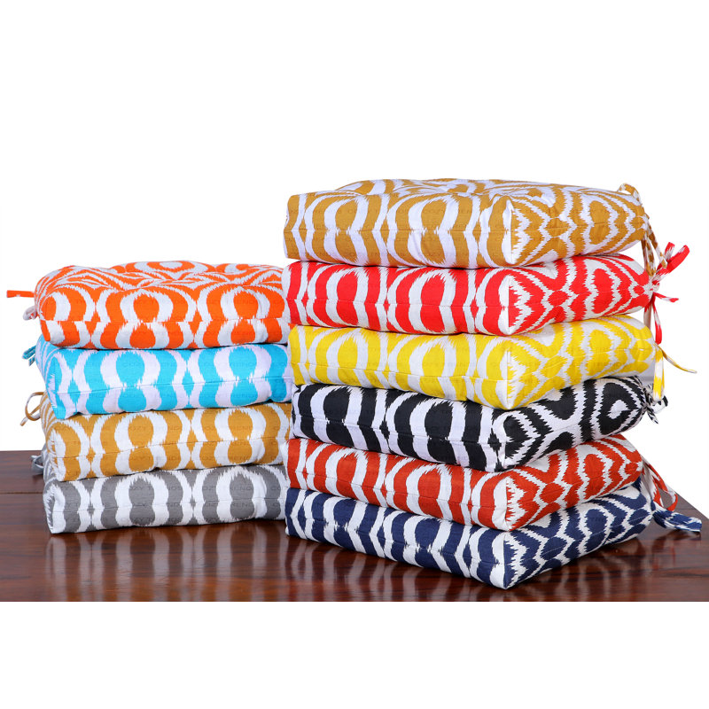 Outdoor 3'' Dining Chair Chair Pad, Navy