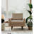 Statura 32" Mid-Century Square Arm Accent Chair, Sofa Chair, Beige-1025096269