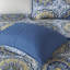 Courtepointe 6 pièces - 100% microfibre 100% microfibre bleue facile à nettoyer avec coussins décoratifs Vermicelli-124253578