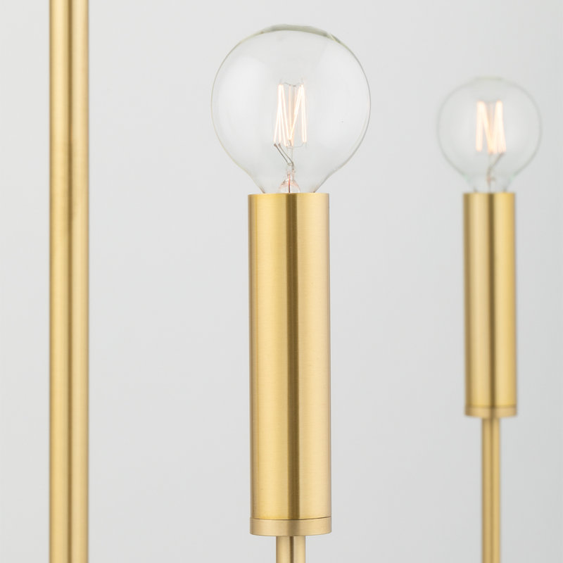 15-Light Chandelier, Laiton vieilli