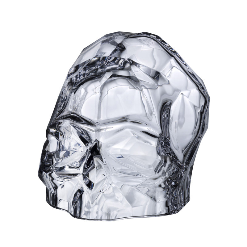 Memento Mori People Figurines & Sculptures, Clear, 3.27" H x 4.13" W x 3.15" D