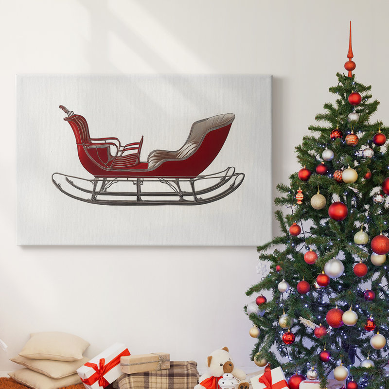 Art des Fêtes de Noël - Toile tendue avec châssis - Série 3-LI, H 32 po x l 48 po