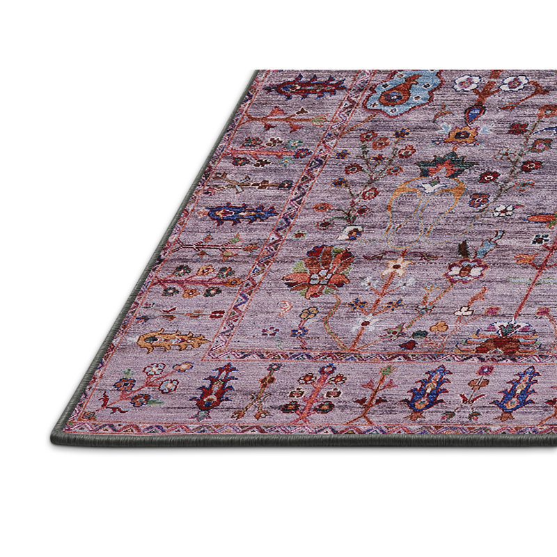 Tapis oriental mauve futuriste, Rectangle 3 pi x 5 pi