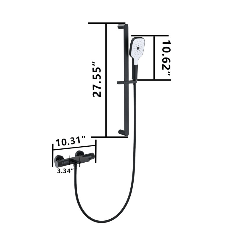 Complete Shower System with Rough in-Valve