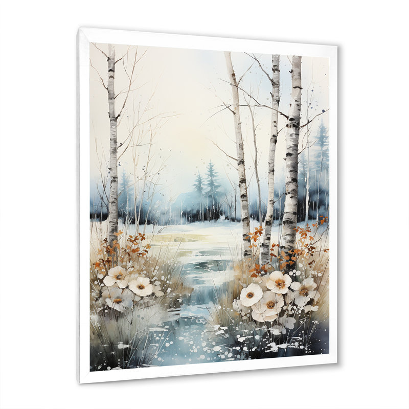 «Humfried Alaska Winter Wonderland I», reproduction sur toile, H 32 po x l 24 po x P 1 po, Cadre simple blanc