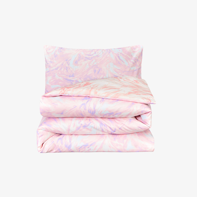 Polyester Marble Duvet Cover, Double Duvet Cover + 2 Standard Pillowcases