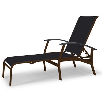 Askar Outdoor Rust-Resistant Metal Chaise Lounge