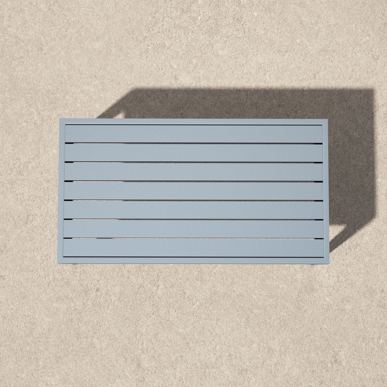 Whitman 47.3'' Metal Outdoor Coffee Table, Blue