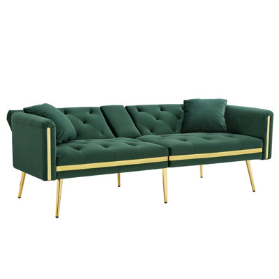 2 Seater Velvet Sofa Bed