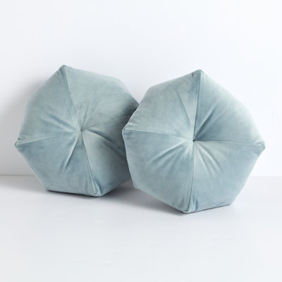 Scalloped Edges Outdoor Throw Pillow