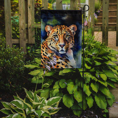 Drapeau de jardin léopard