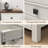 Valera 18"W Nightstand with Charging Station and Outlets, Farmhouse End Table with 3 Drawers (Set of 2)-2111032386-2111032388
