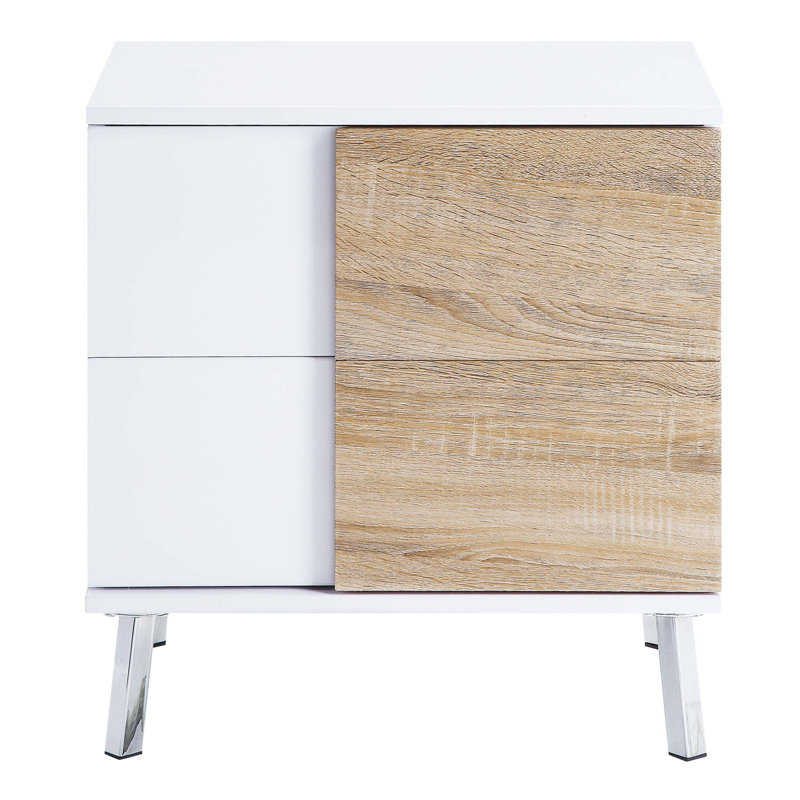 End Table With 2 Drawers
