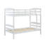 Lit superposé simple au-dessus de simple avec garde-corps 1pc Structure en bois robuste-61078706