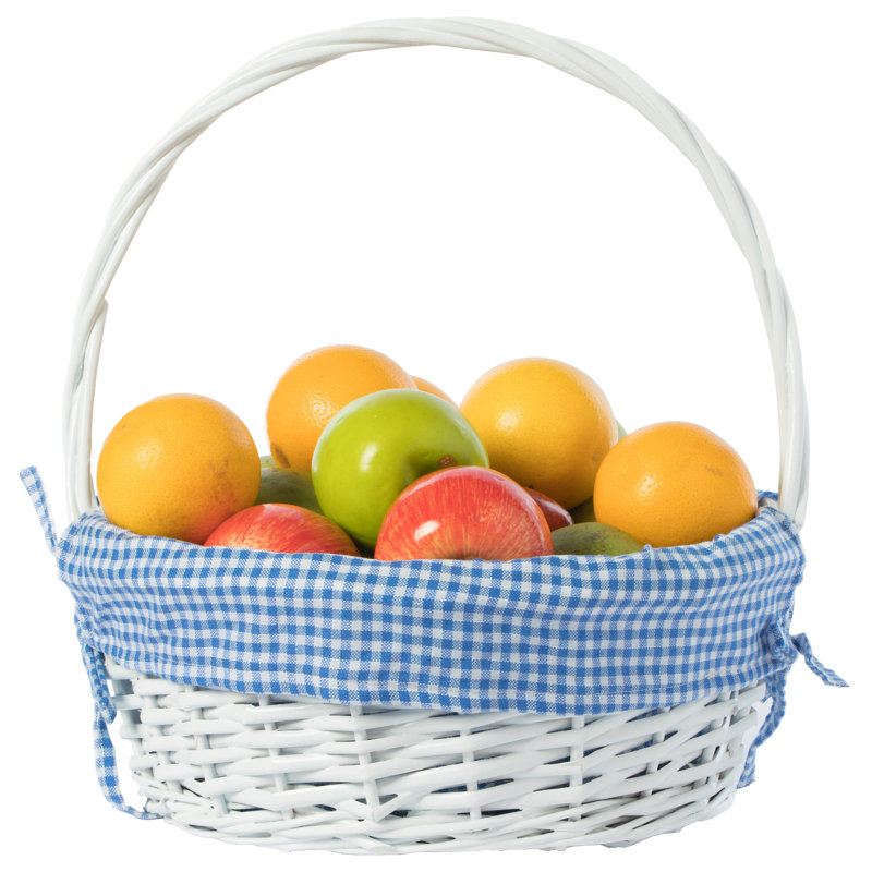 Rosalind Wheeler Wicker Decorative Basket, 15" H x 13" W x 13" D