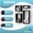  Wall Mount Shelf Set Of 4, Floating Cube Shelves For Space Discovery, Black-623830385